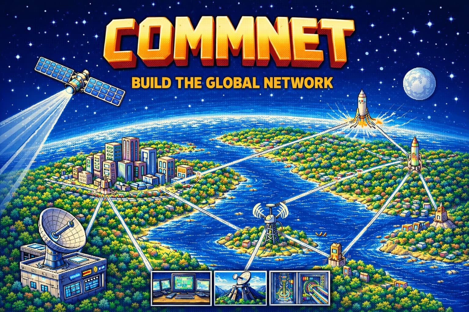 CommNet splash art and network map preview